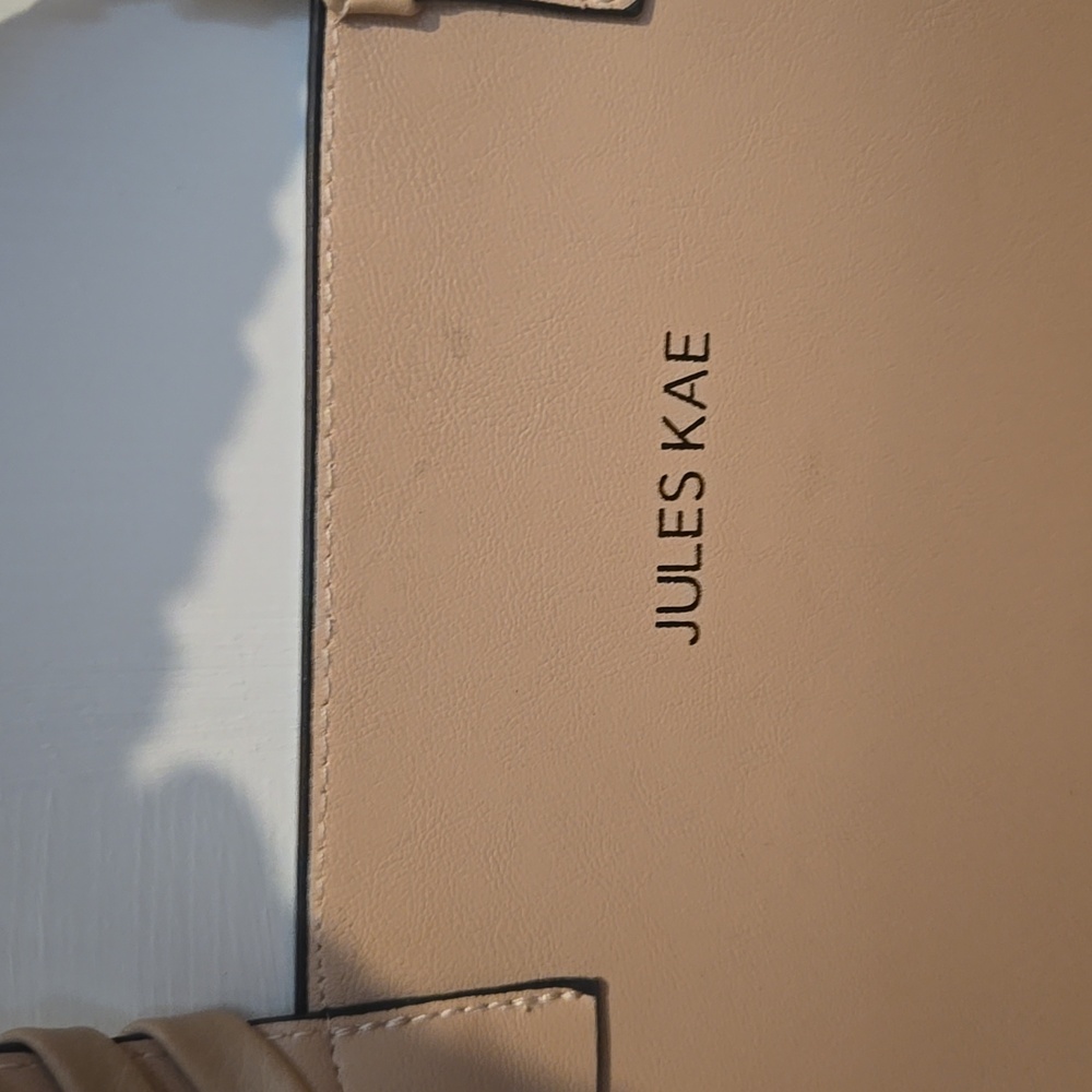 Jules Kae Beige Braided Handle Bag - Picture 2 of 16